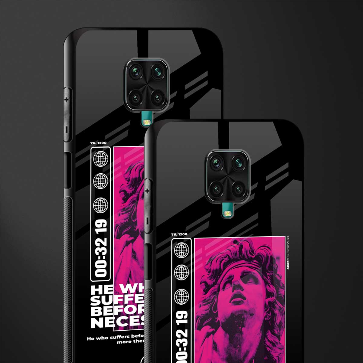 he who suffers glass case for redmi note 9 pro image-2
