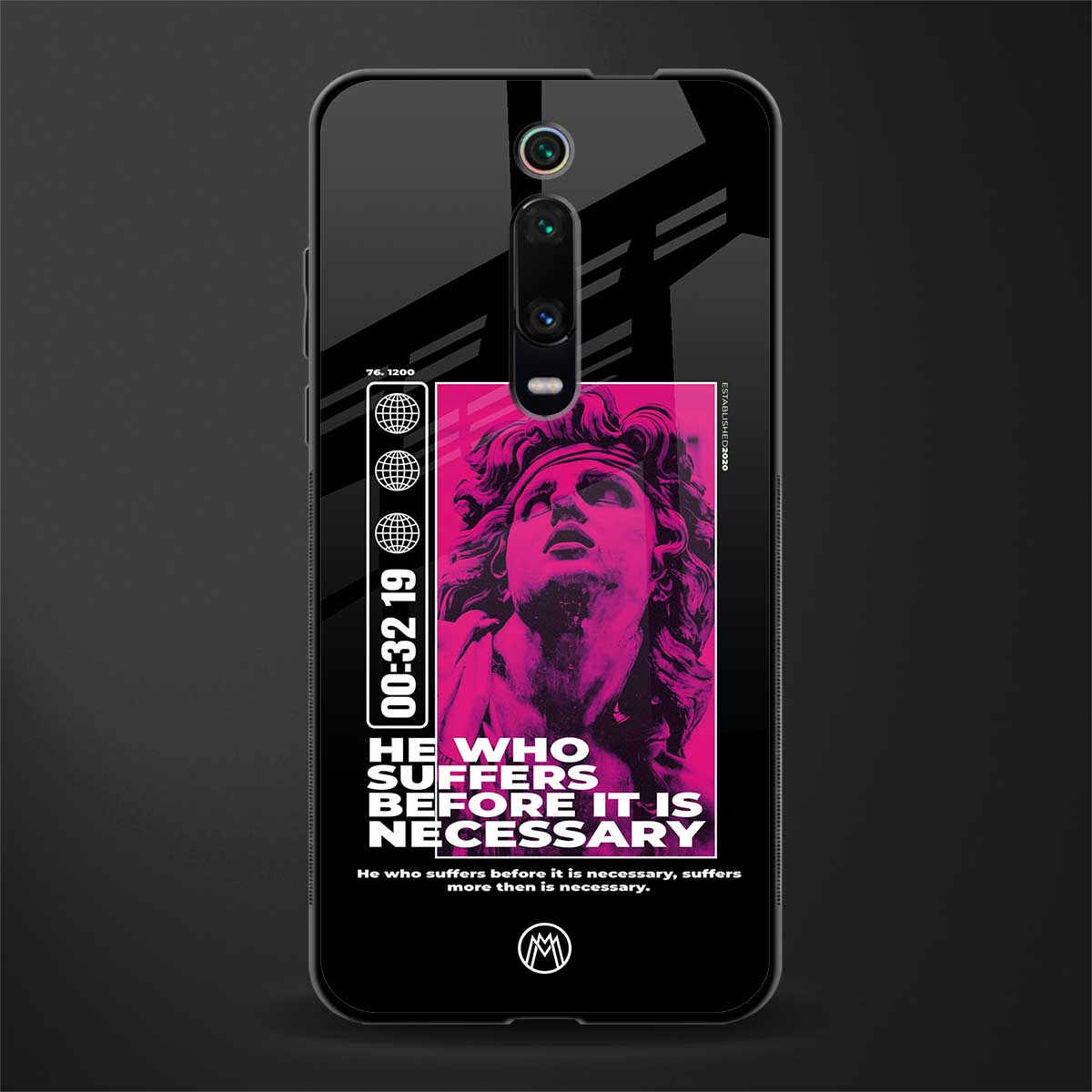 he who suffers glass case for redmi k20 image