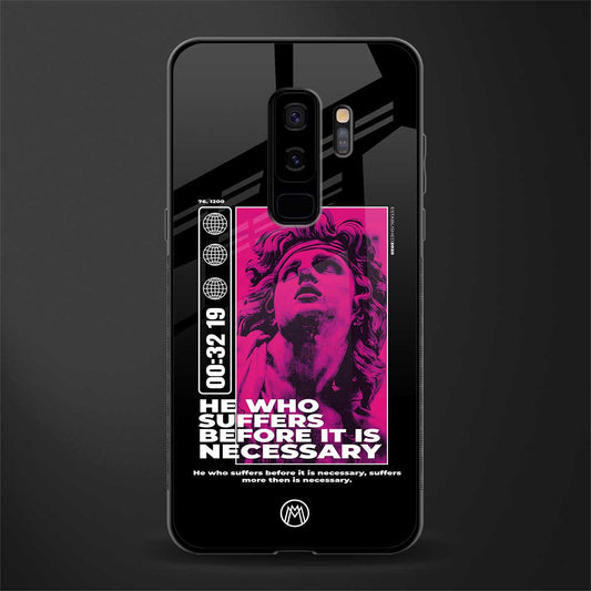 he who suffers glass case for samsung galaxy s9 plus image