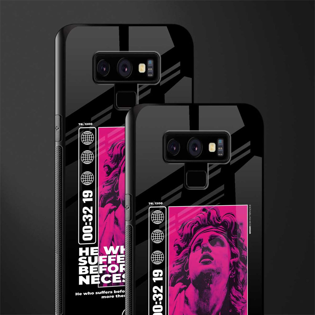 he who suffers glass case for samsung galaxy note 9 image-2