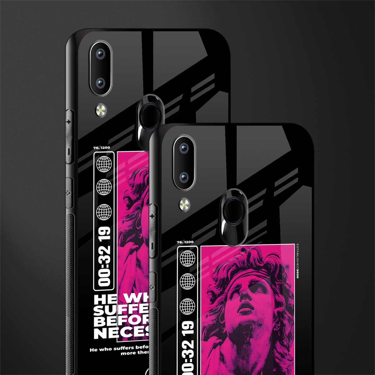 he who suffers glass case for vivo y91 image-2