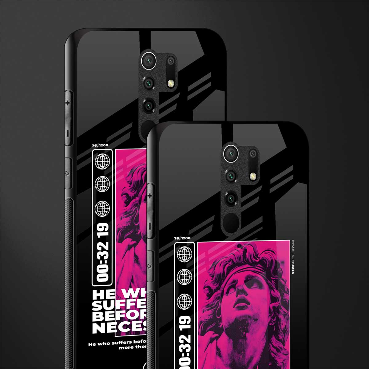 he who suffers glass case for poco m2 image-2