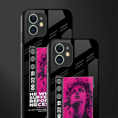 he who suffers glass case for iphone 12 image-2