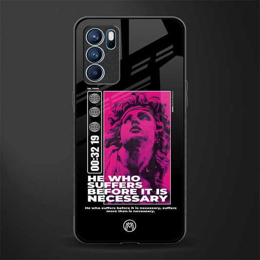 he who suffers glass case for oppo reno6 5g image