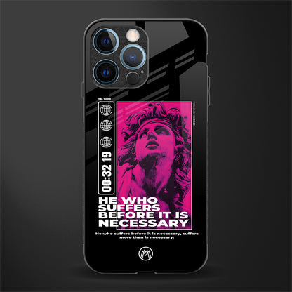 he who suffers glass case for iphone 12 pro image
