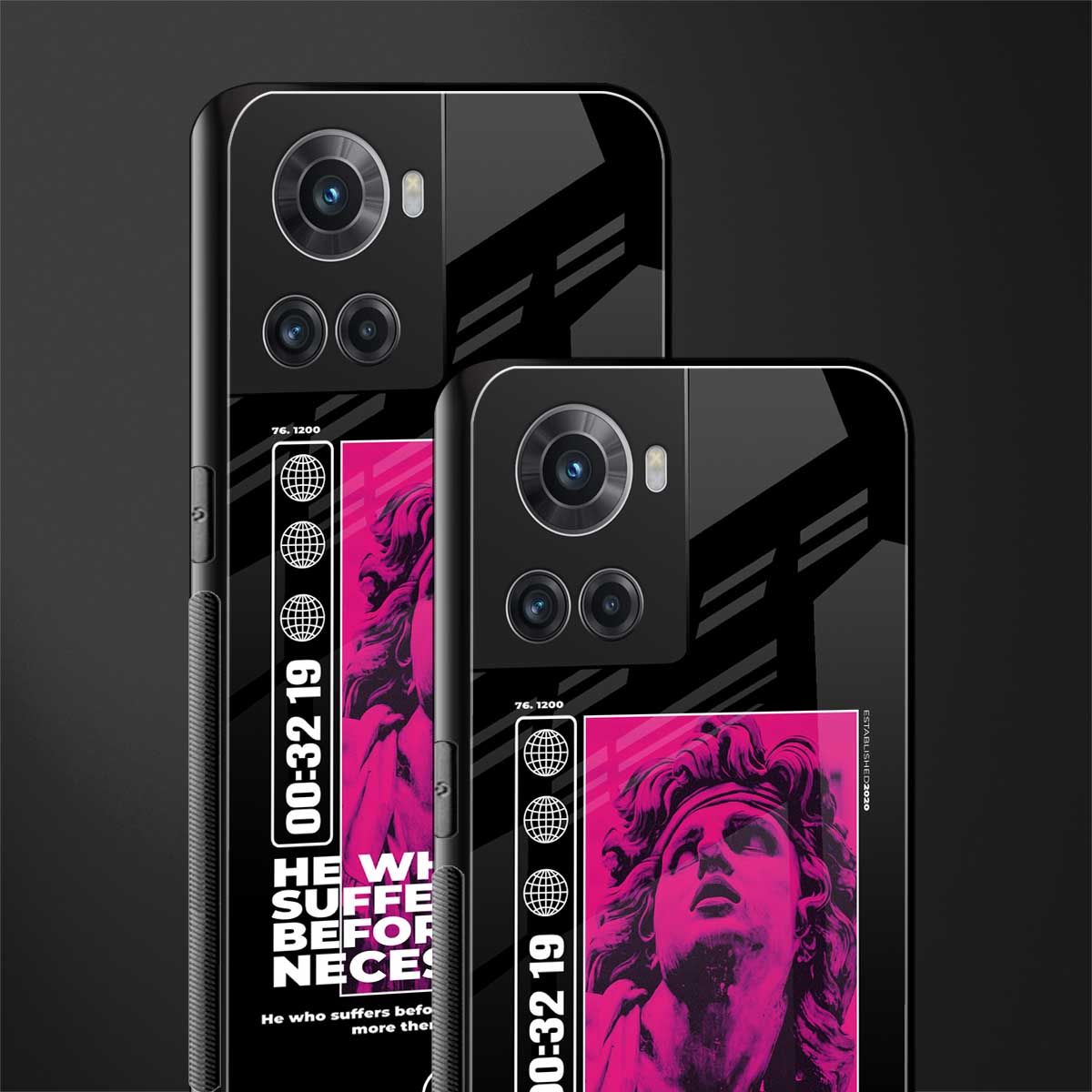 he who suffers back phone cover | glass case for oneplus 10r 5g