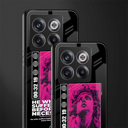 he who suffers back phone cover | glass case for oneplus 10t