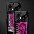 he who suffers back phone cover | glass case for oneplus nord ce 3 lite