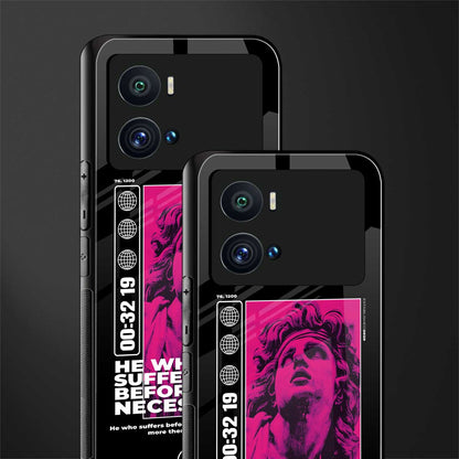 he who suffers back phone cover | glass case for iQOO 9 Pro