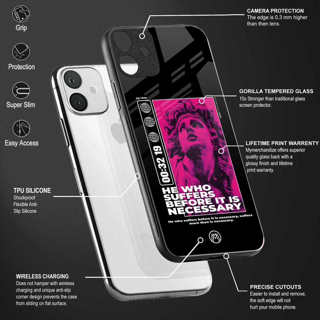 he who suffers glass case for mi 11 lite image-4