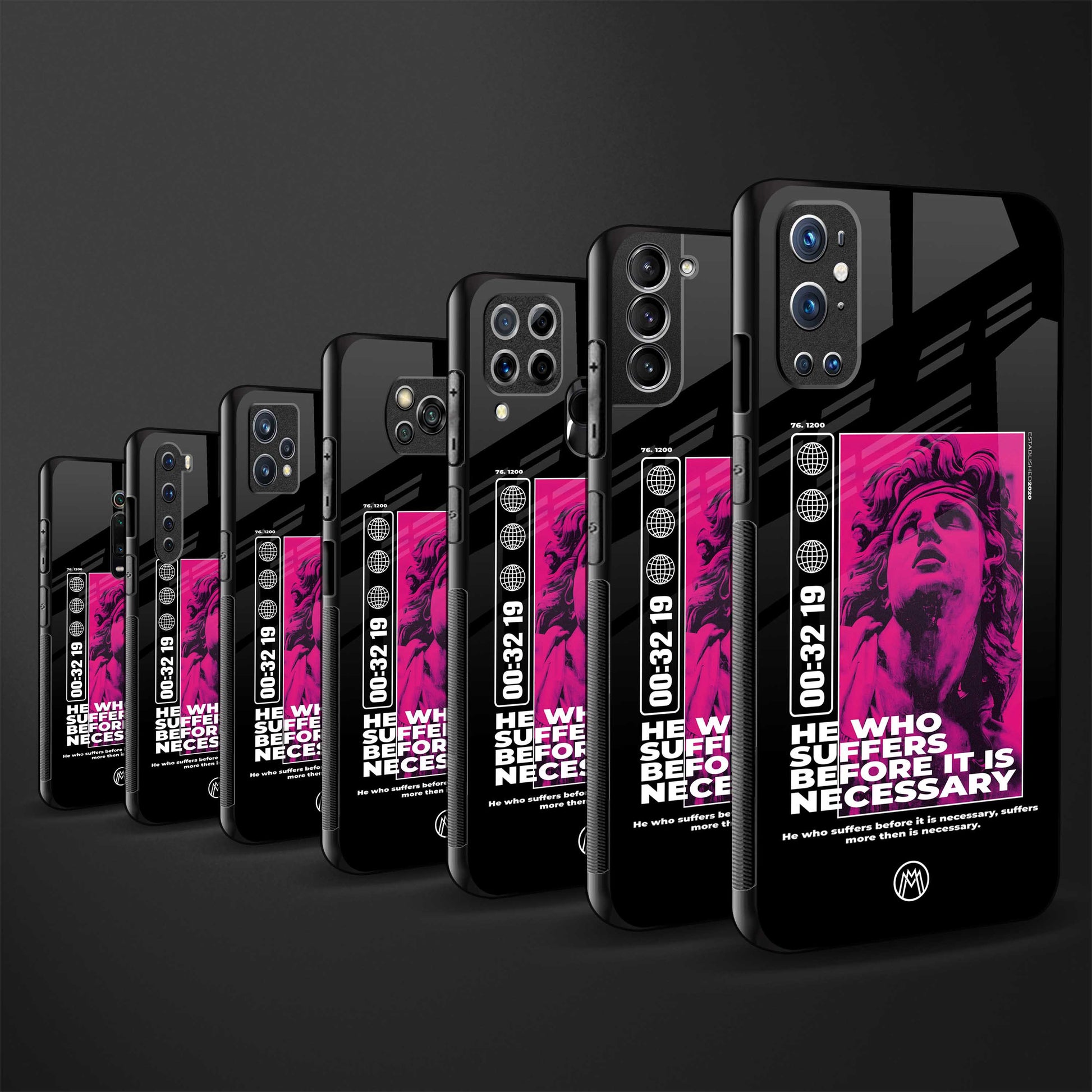 he who suffers back phone cover | glass case for samsung galaxy a14 5g