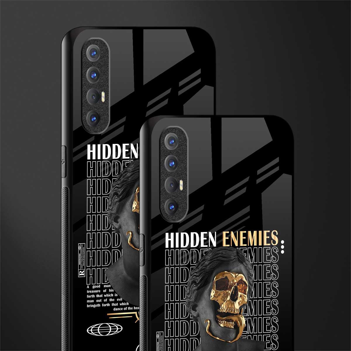 hidden enemies glass case for oppo reno 3 pro image-2