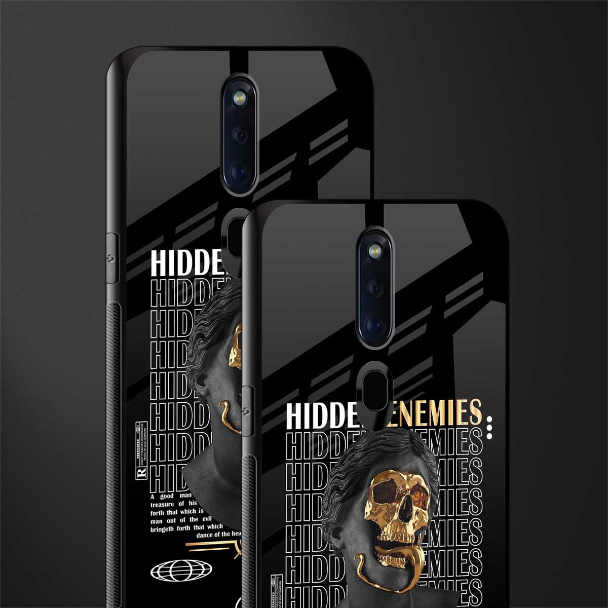 hidden enemies glass case for oppo f11 pro image-2