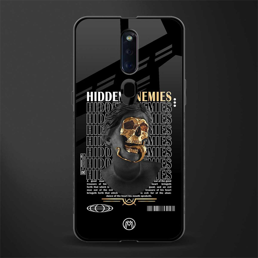 hidden enemies glass case for oppo f11 pro image