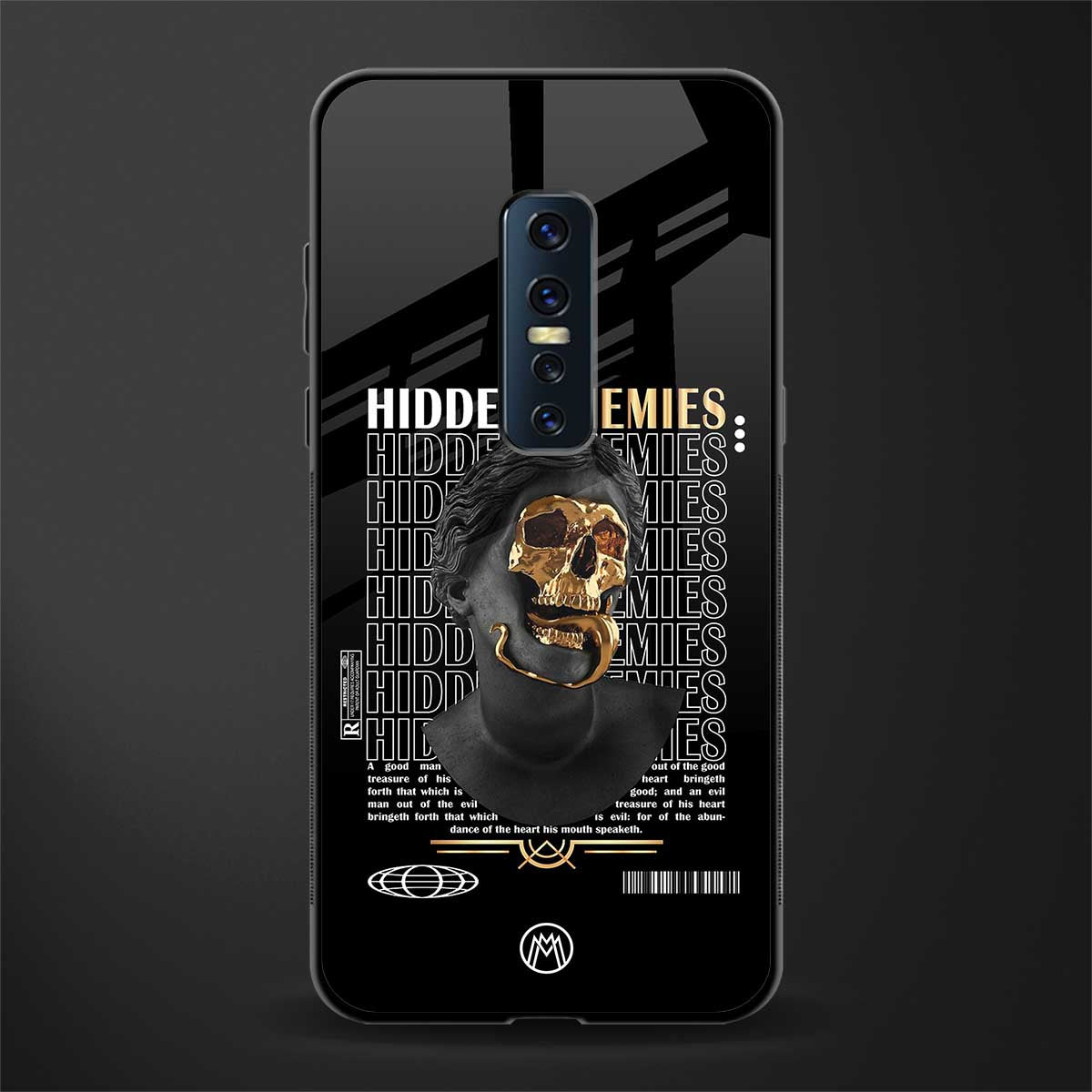 hidden enemies glass case for vivo v17 pro image