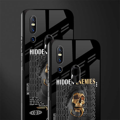 hidden enemies glass case for vivo v15 image-2