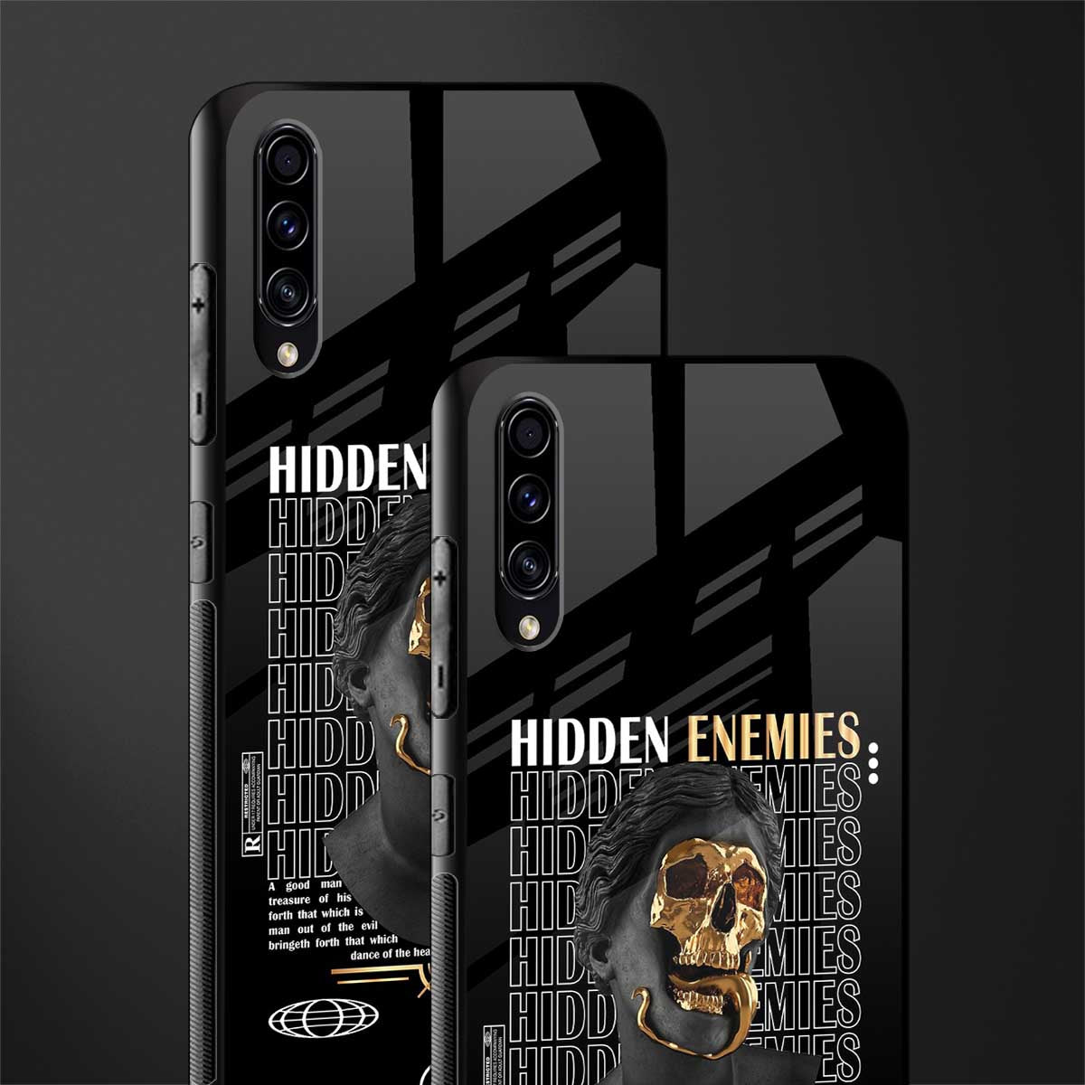 hidden enemies glass case for samsung galaxy a50 image-2