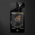 hidden enemies glass case for redmi note 8 pro image