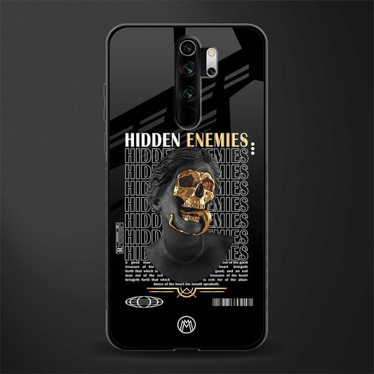 hidden enemies glass case for redmi note 8 pro image