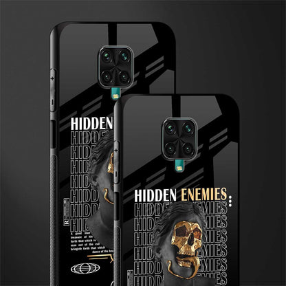 hidden enemies glass case for redmi note 9 pro image-2
