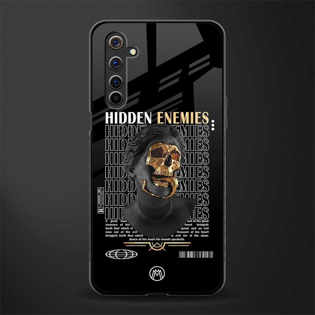 hidden enemies glass case for realme 6i image