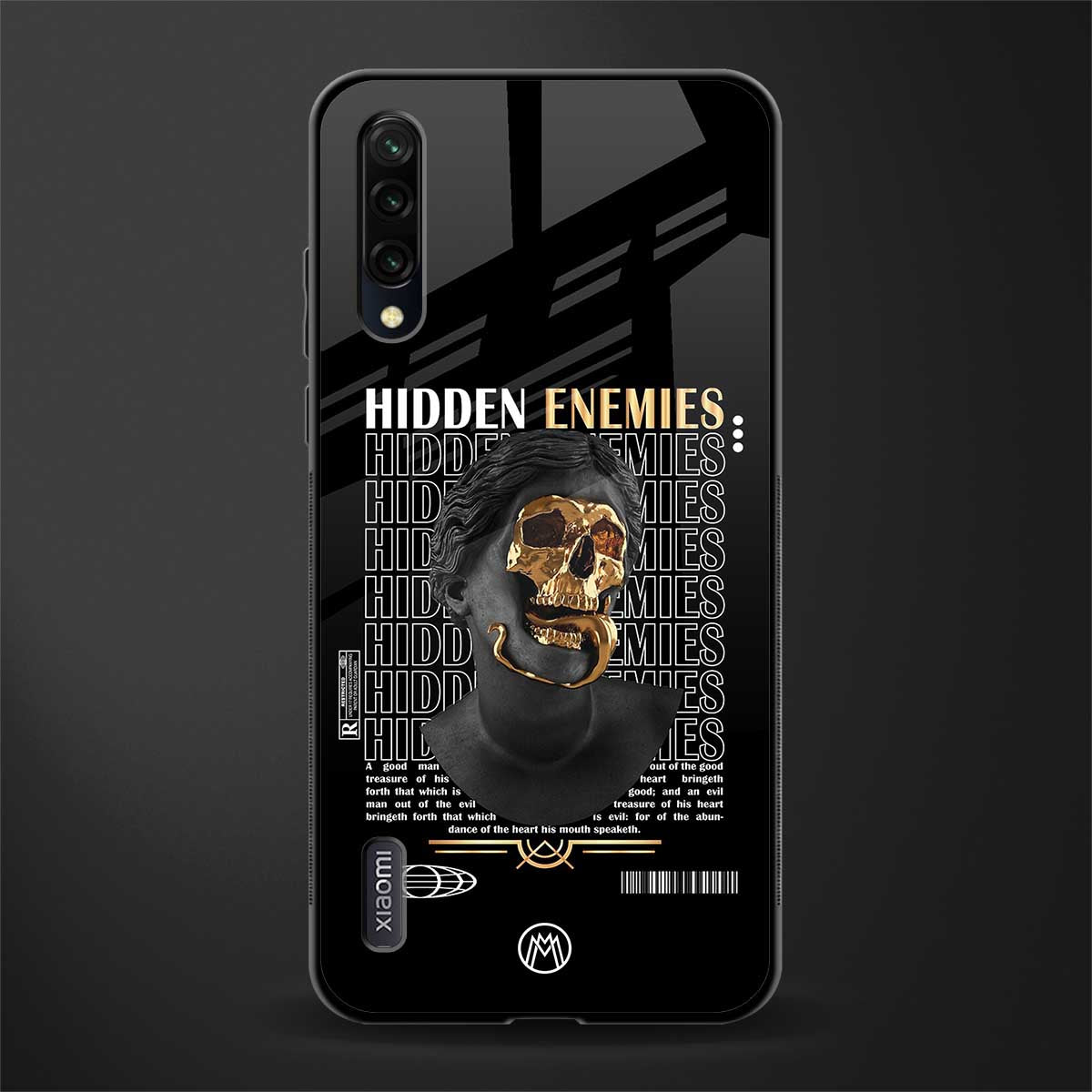 hidden enemies glass case for mi a3 redmi a3 image