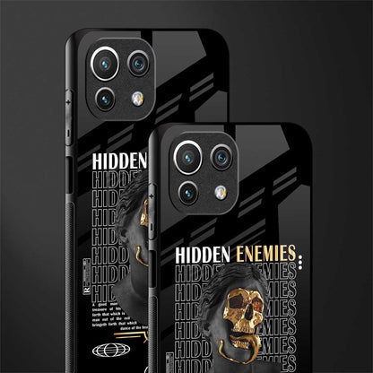 hidden enemies glass case for mi 11 lite image-2