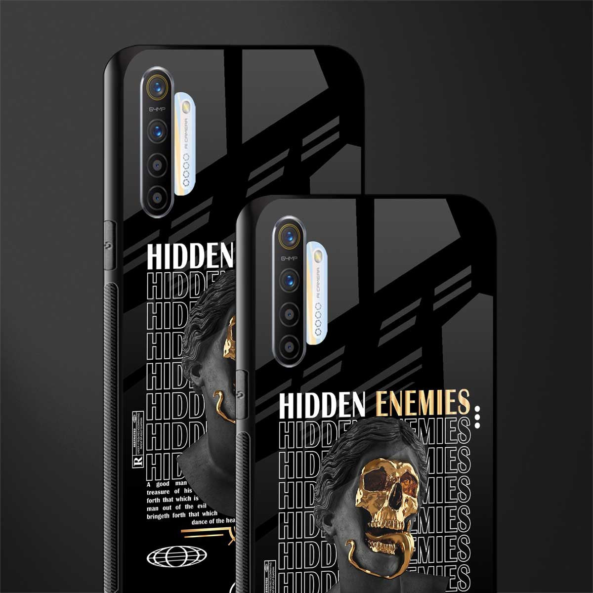 hidden enemies glass case for realme xt image-2