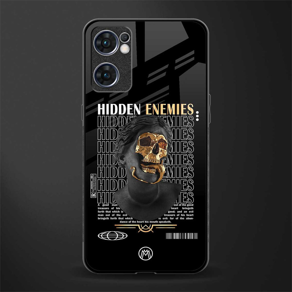 hidden enemies glass case for oppo reno7 5g image