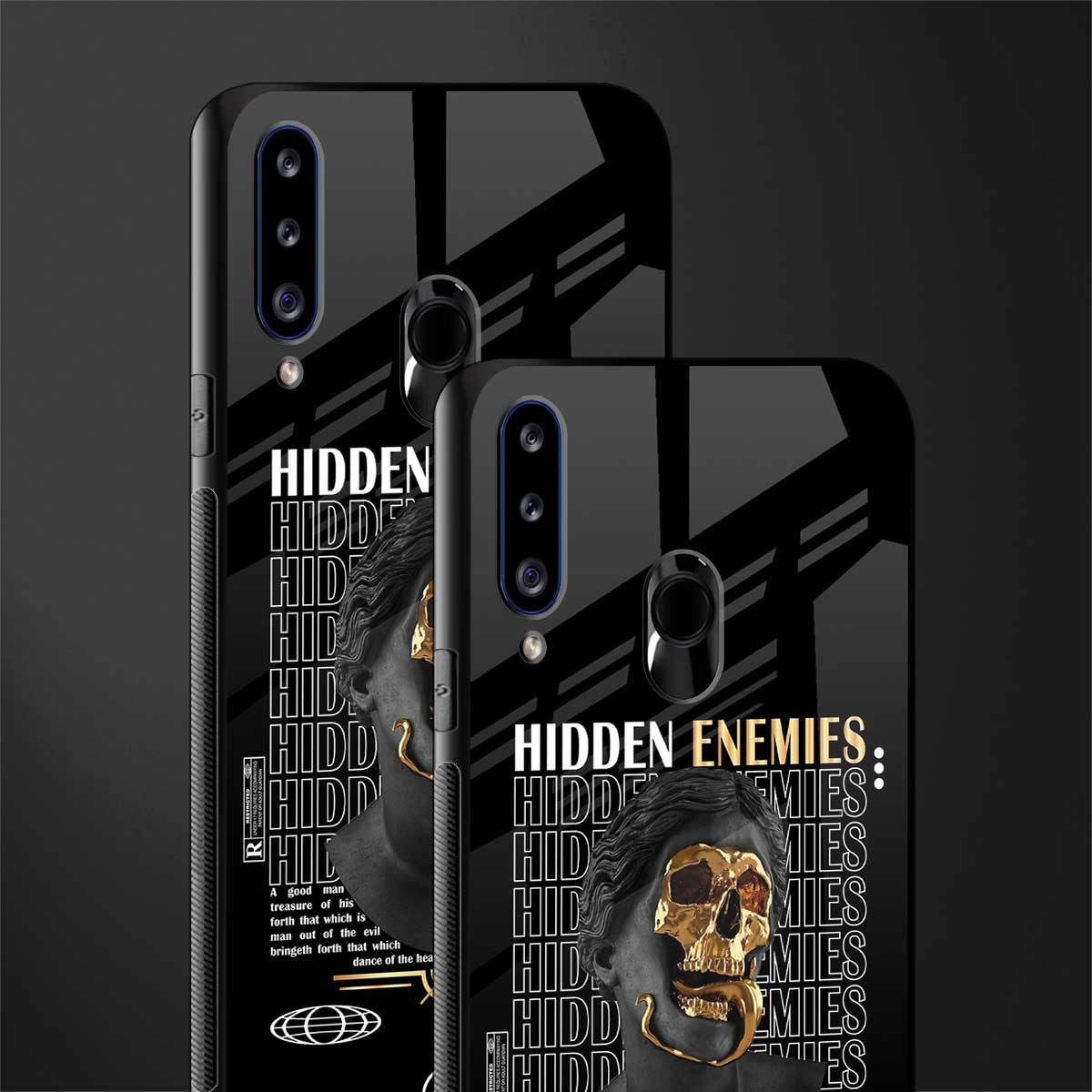 hidden enemies glass case for samsung galaxy a20s image-2