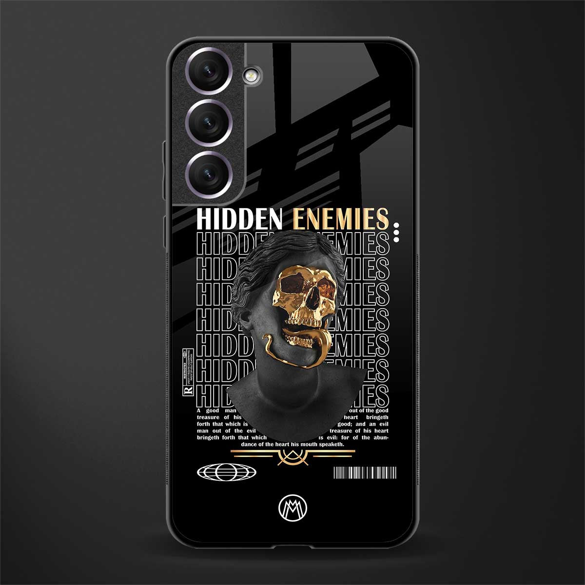 hidden enemies glass case for samsung galaxy s21 image