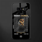 hidden enemies glass case for samsung galaxy note 9 image