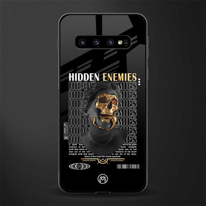 hidden enemies glass case for samsung galaxy s10 plus image