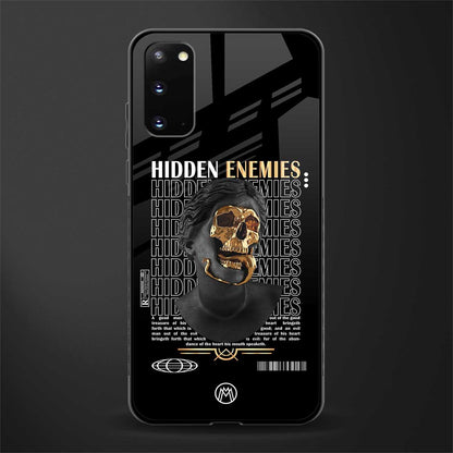 hidden enemies glass case for samsung galaxy s20 image