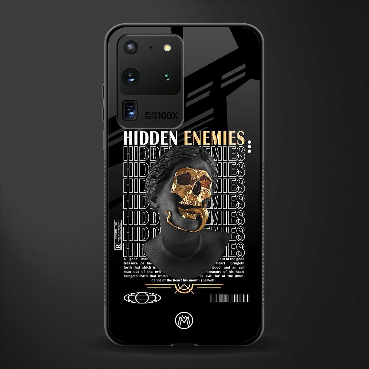 hidden enemies glass case for samsung galaxy s20 ultra image