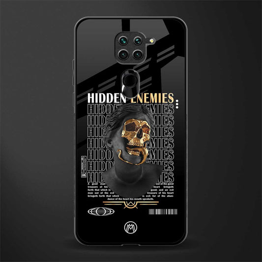 hidden enemies glass case for redmi note 9 image
