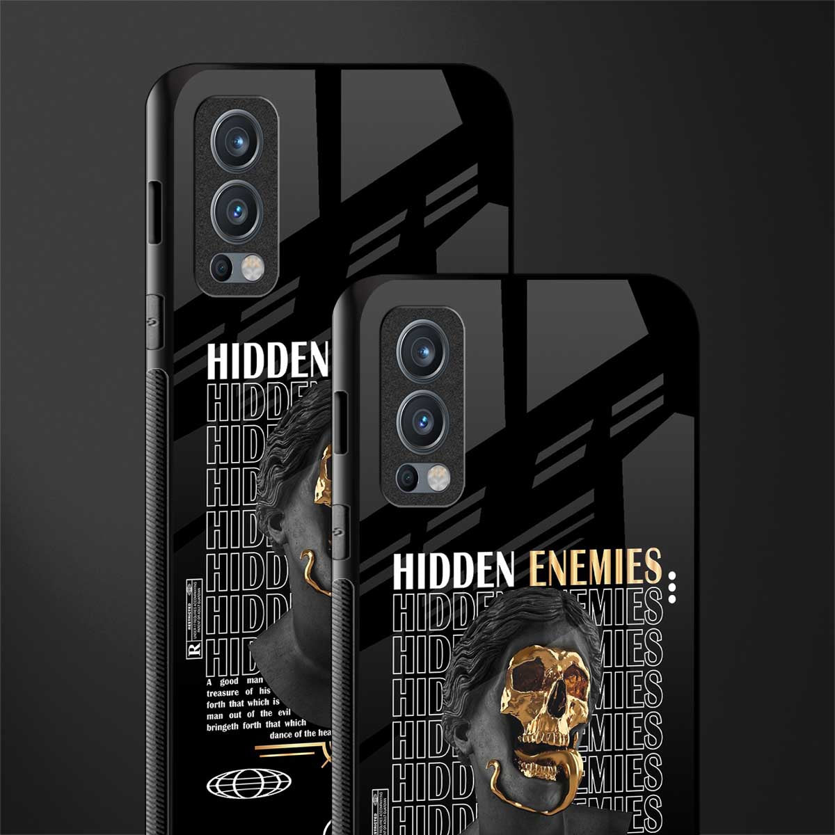 hidden enemies glass case for oneplus nord 2 5g image-2