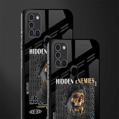 hidden enemies glass case for samsung galaxy a21s image-2