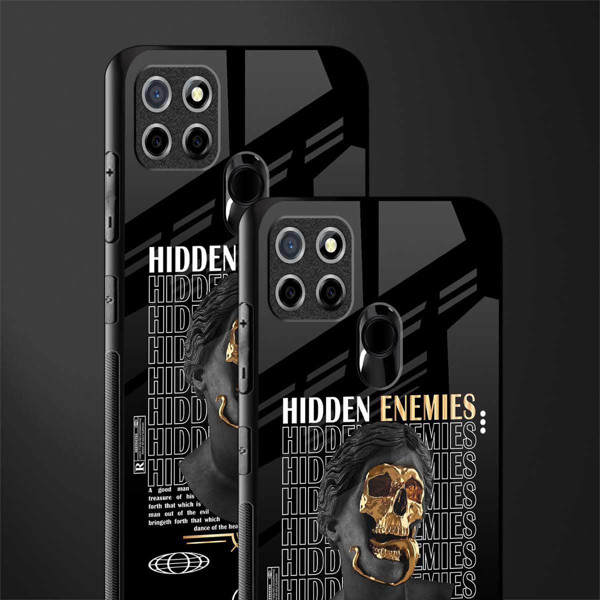 hidden enemies glass case for realme c25 realme c25s image-2