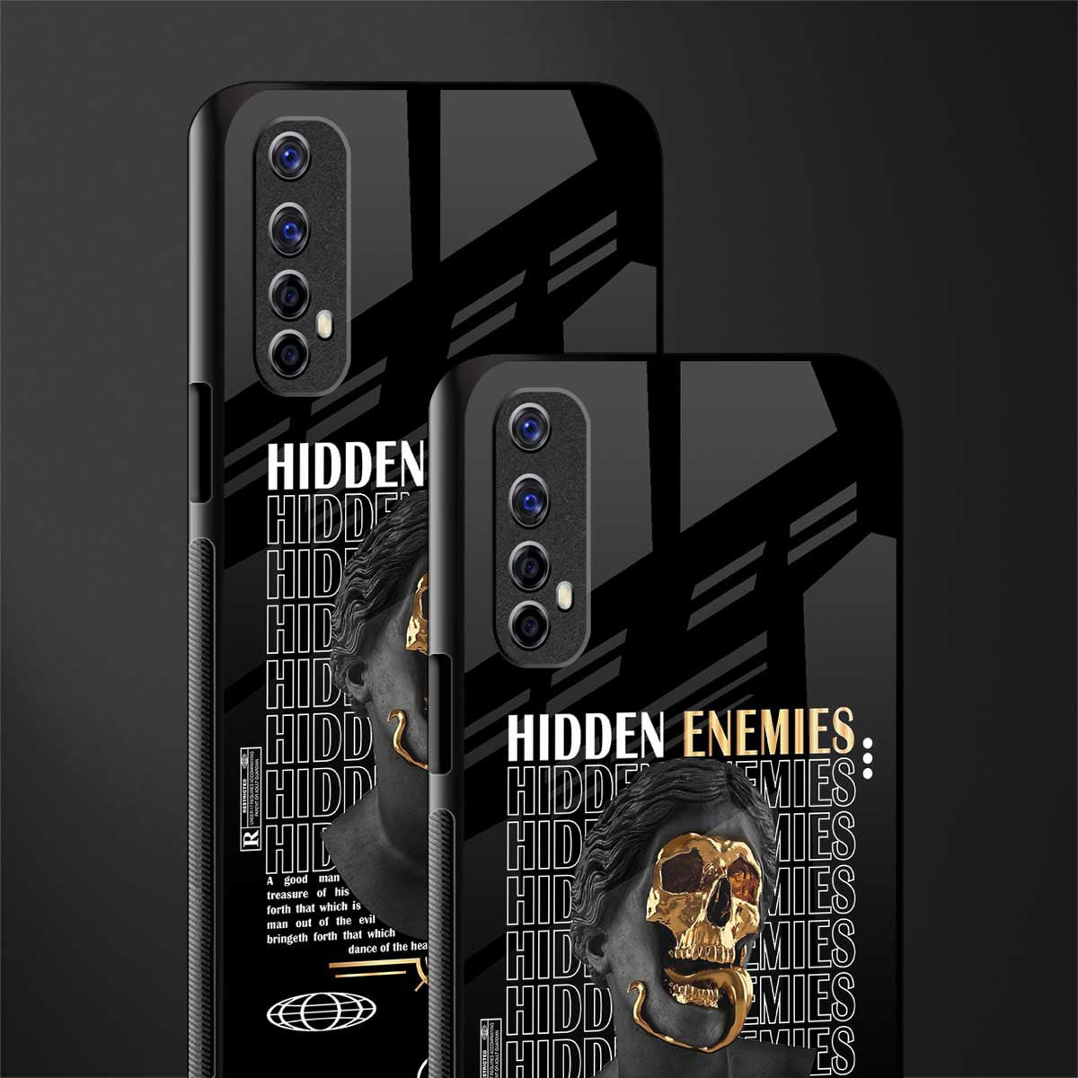 hidden enemies glass case for realme 7 image-2