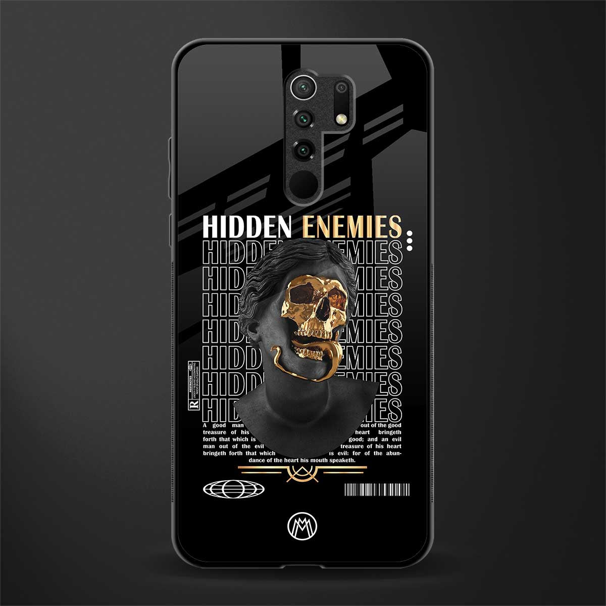 hidden enemies glass case for poco m2 image