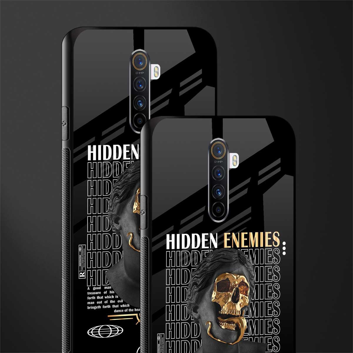 hidden enemies glass case for realme x2 pro image-2