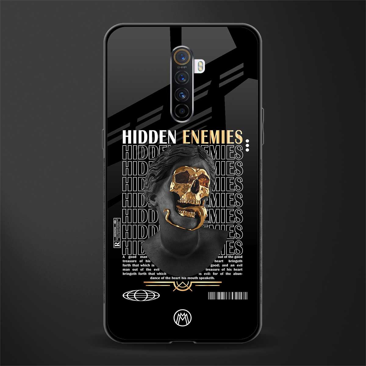 hidden enemies glass case for realme x2 pro image