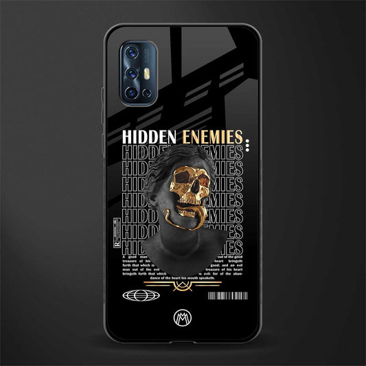 hidden enemies glass case for vivo v17 image