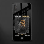 hidden enemies glass case for redmi 9a image