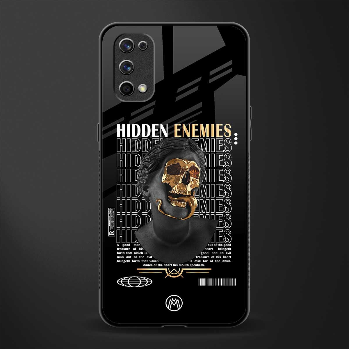 hidden enemies glass case for realme 7 pro image