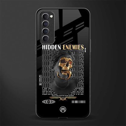 hidden enemies glass case for oppo reno 4 pro image