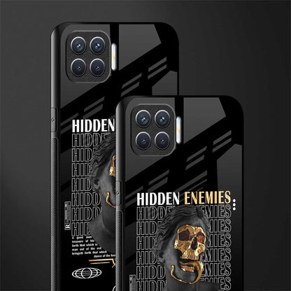hidden enemies glass case for oppo f17 pro image-2