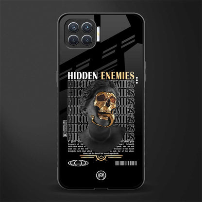 hidden enemies glass case for oppo f17 pro image