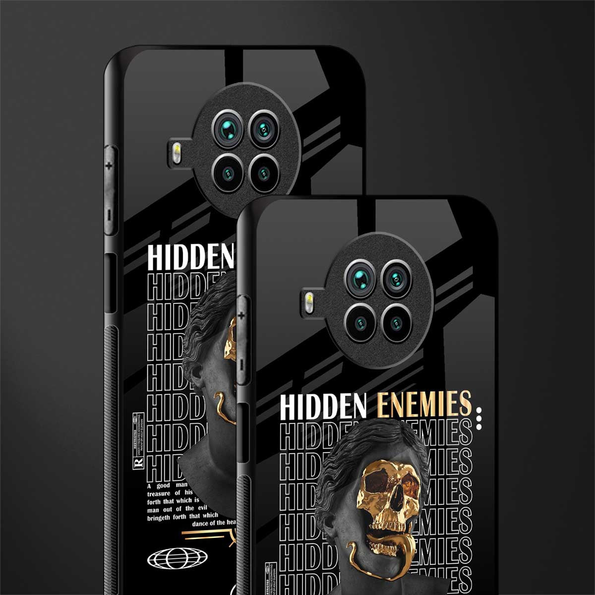 hidden enemies glass case for mi 10i image-2